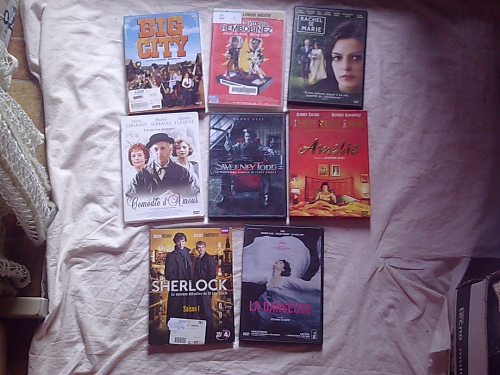Divers DVD et K7 Vid&eacute;os VHS de Films &agrave; 0,50 € et 1 € DVD et blu-ray