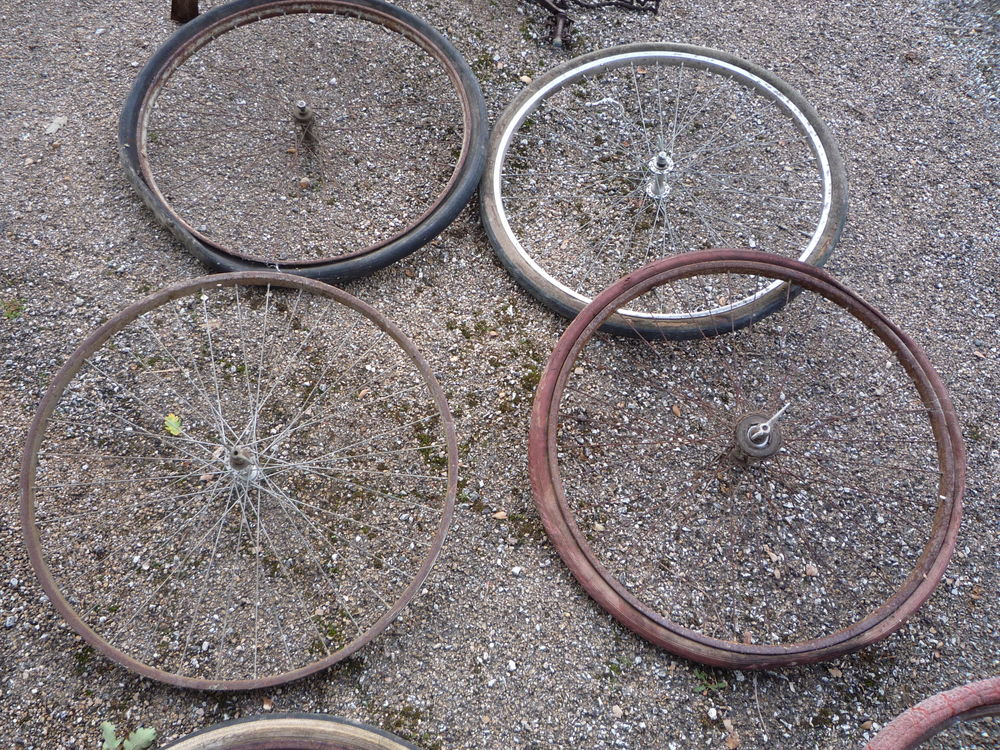 Roue de v&eacute;lo ancienne Bricolage