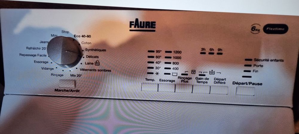 Lave Linge Top FAURE FWQ 6412 D 6 KG Electroménager