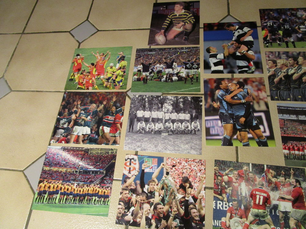 LOT CARTE FICHE DE COLLECTION RUGBY"TOULOUSE-AUSTRALIE ECT.. 