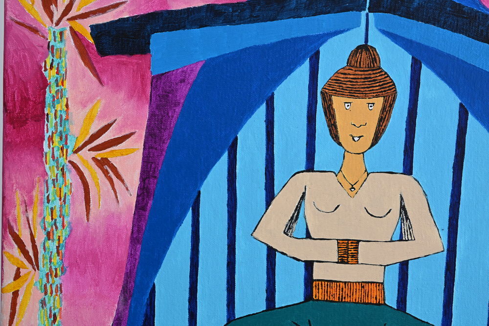 Tableau acrylique sur toile - M&eacute;ditation Décoration
