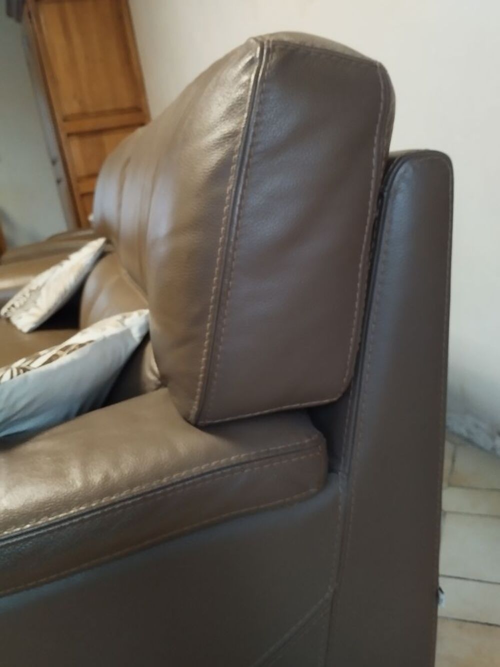 Salon en cuir de vachette Meubles