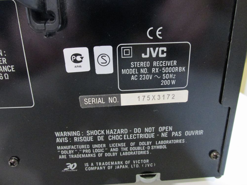 Ampli JVC RX 5000 R Audio et hifi