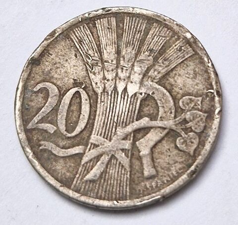Pice de monnaie 20 haleru 1921 Tchcoslovaquie.
1 Cormery (37)