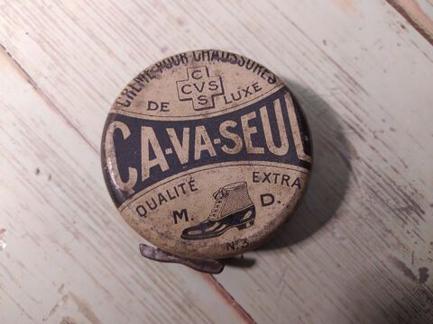 Ancienne Boite Publicitaire Cirage �a Va Seul 18 Loches (37)