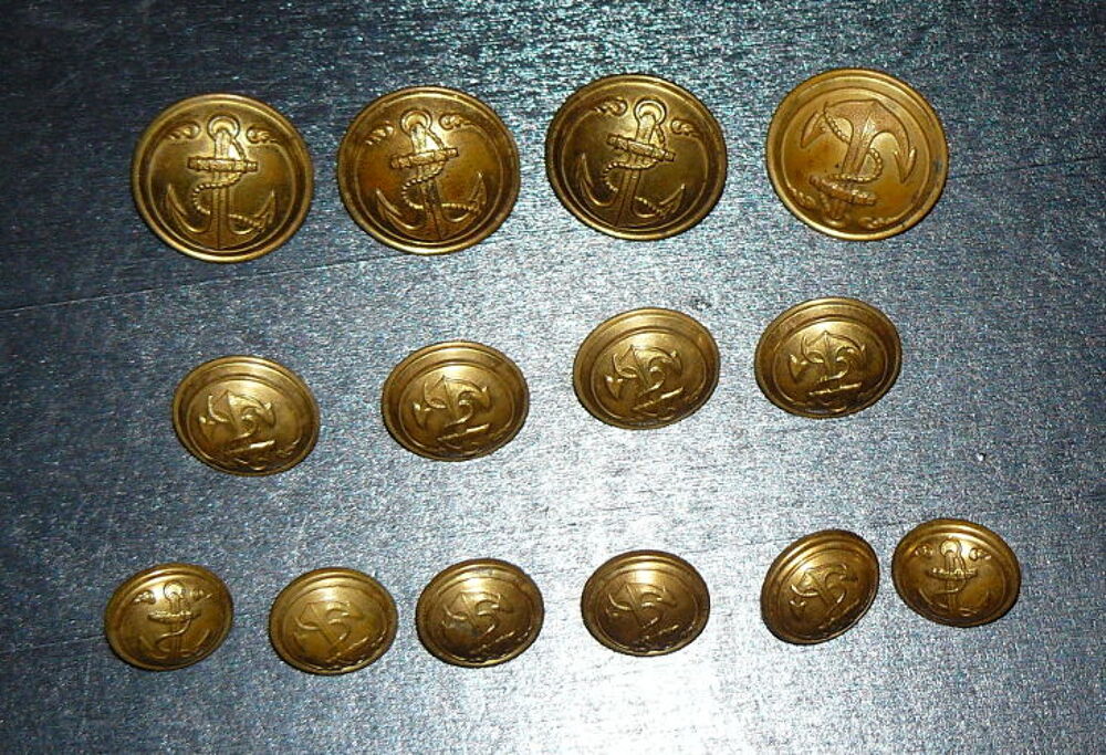 BOUTONS UNIFORME MILITAIRE 