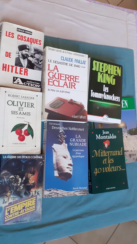 Lot de 8 livres divers � couverture souple 18 Grisolles (82)
