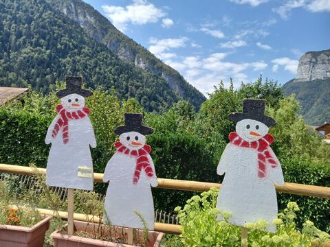 Panneaux  bonhomme  de neige Thônes (74)
