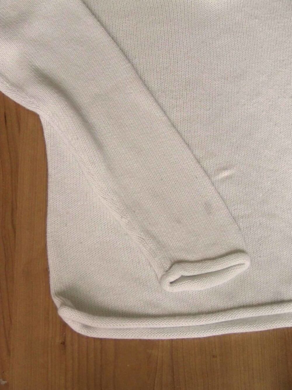 Pull en maille, col en V, &Eacute;cru, 10&nbsp;ans (138&nbsp;cm) Vêtements enfants