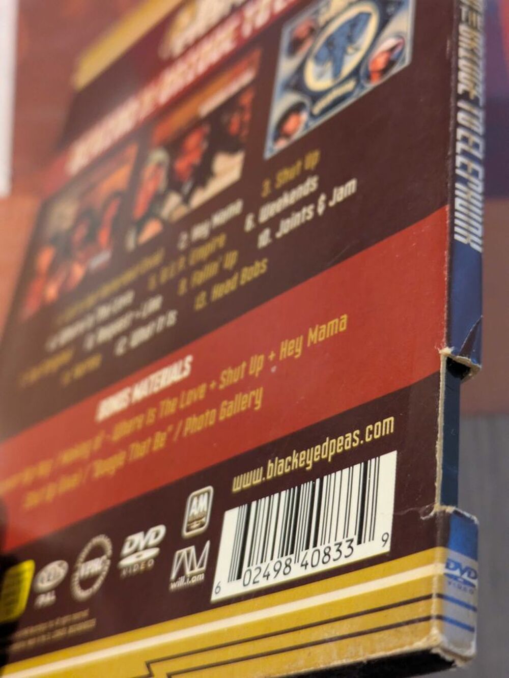 dvd black eyed peas DVD et blu-ray