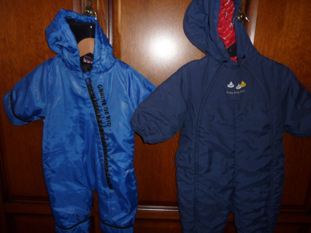 combi pilote, anoraks 3,6, 12, 18 mois 2ans Puériculture