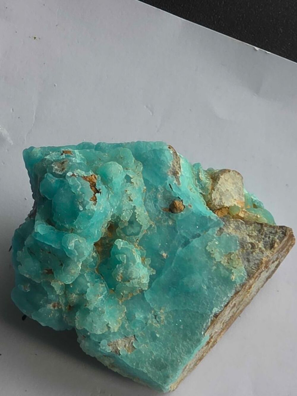 Superbe Min&eacute;ral H&eacute;mimorphite Bleue-Collection 129g 