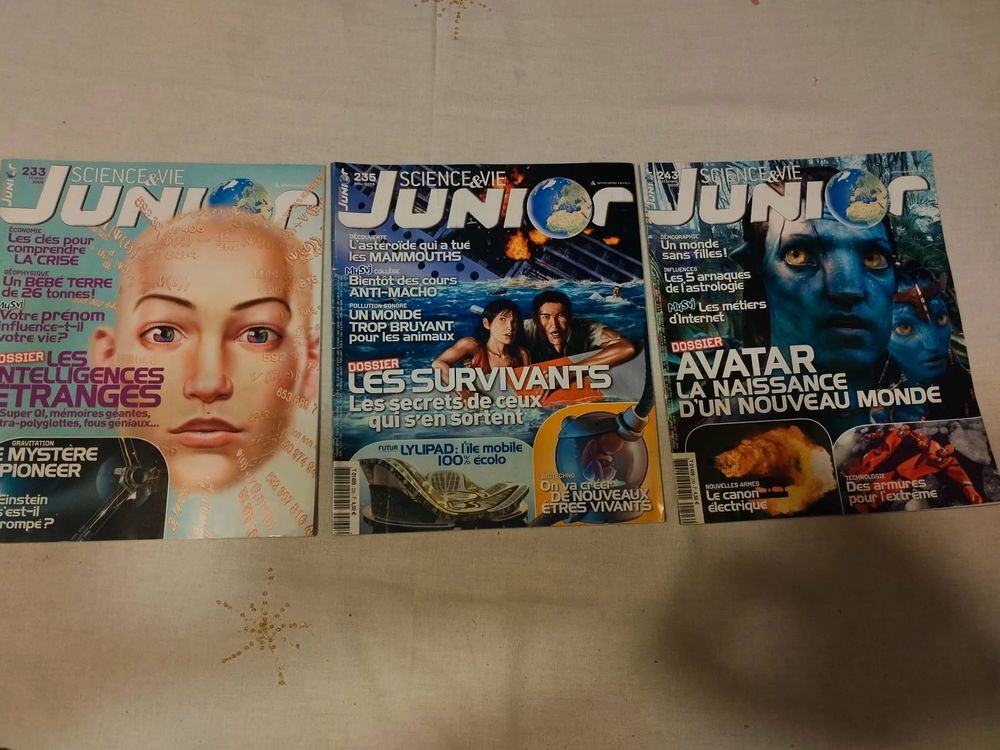 Lot de 3 Science &amp;Vie junior de 2009 Livres et BD