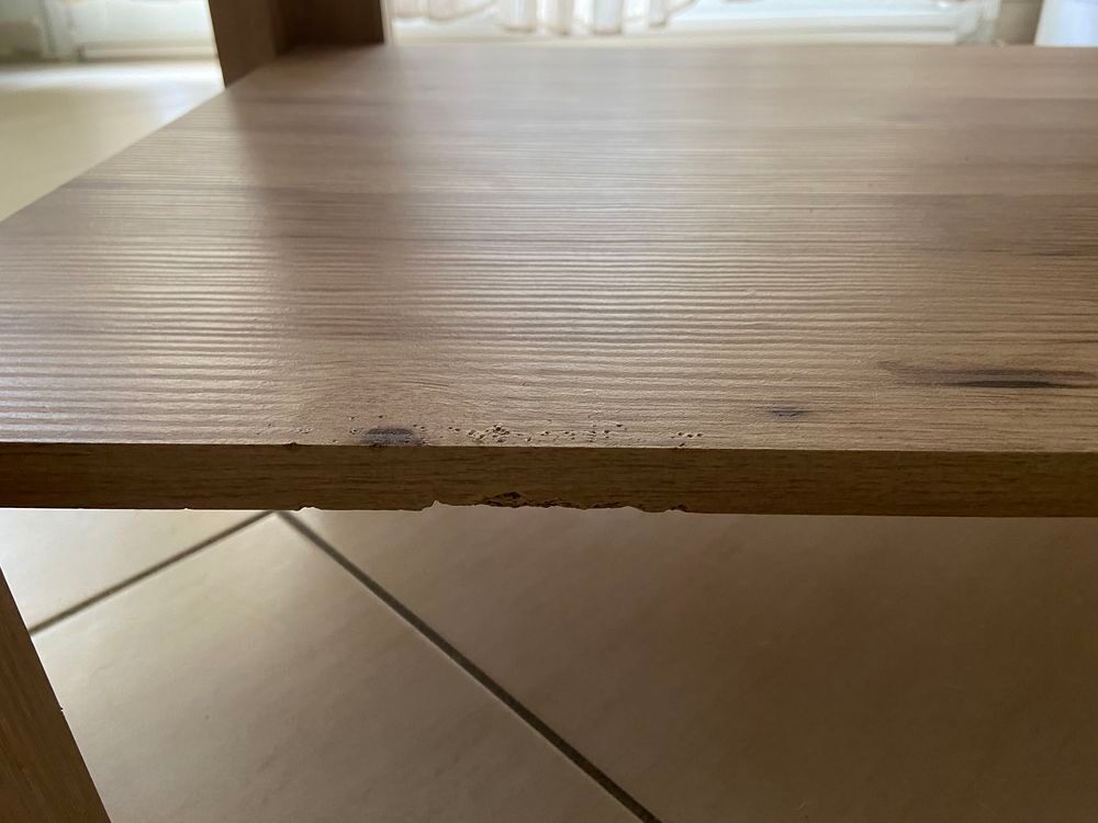 Table basse bois blanc (table salle &agrave; manger assortie) Meubles