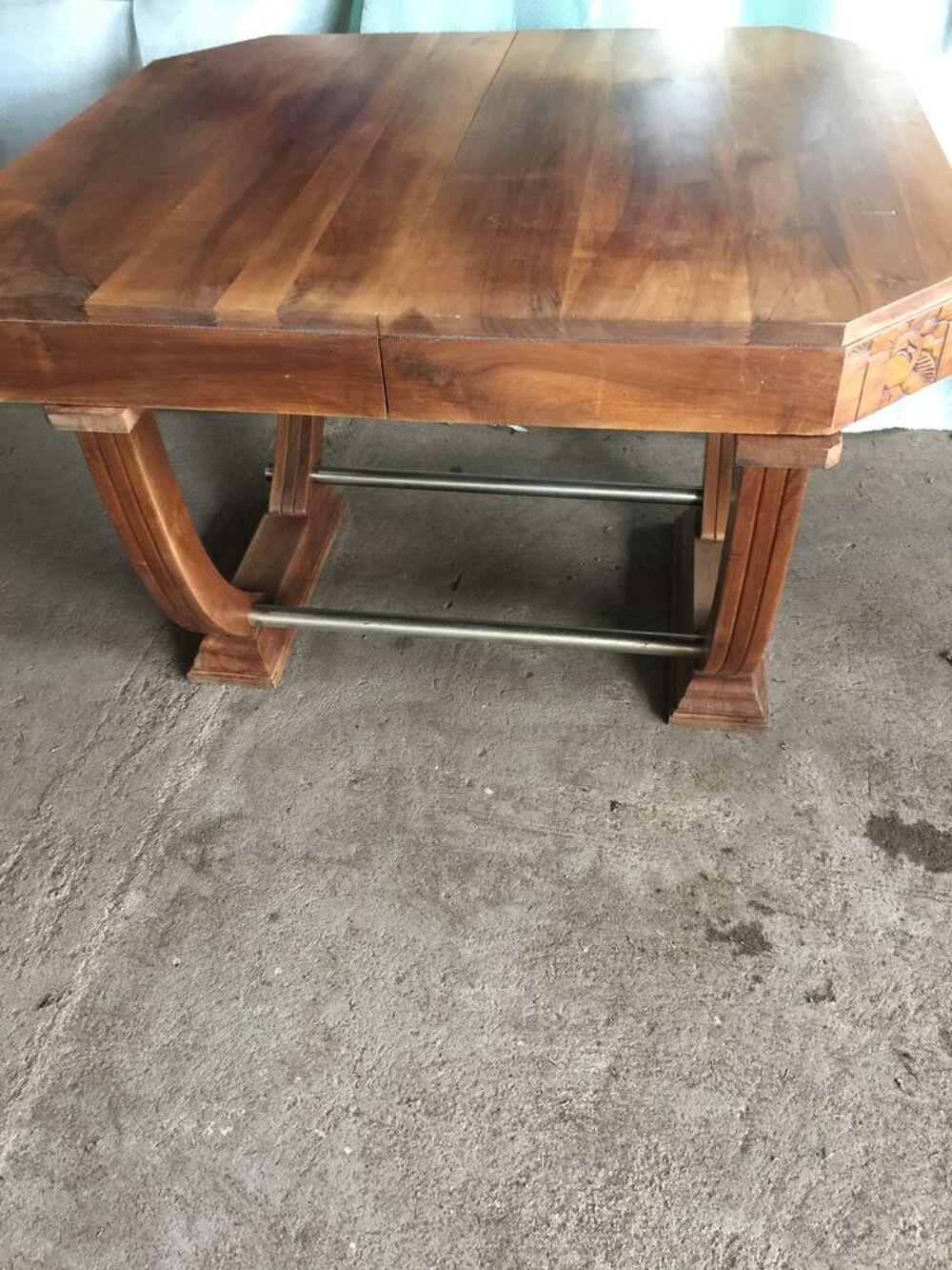 table ancienne ch&ecirc;ne massif avec 3 rallonges Meubles