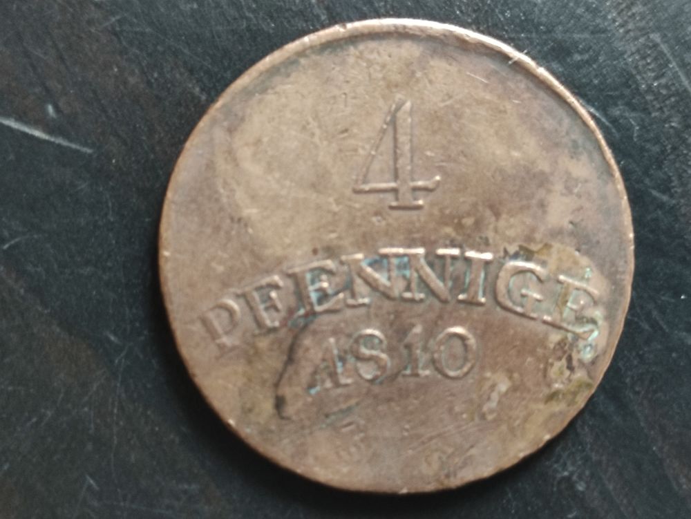 Pi&egrave;ce Allemagne 4 PFENNIGE 1810 