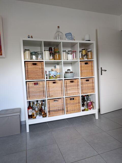 placard  rangement bois blanc cuisine et salon  49 Miribel (01)