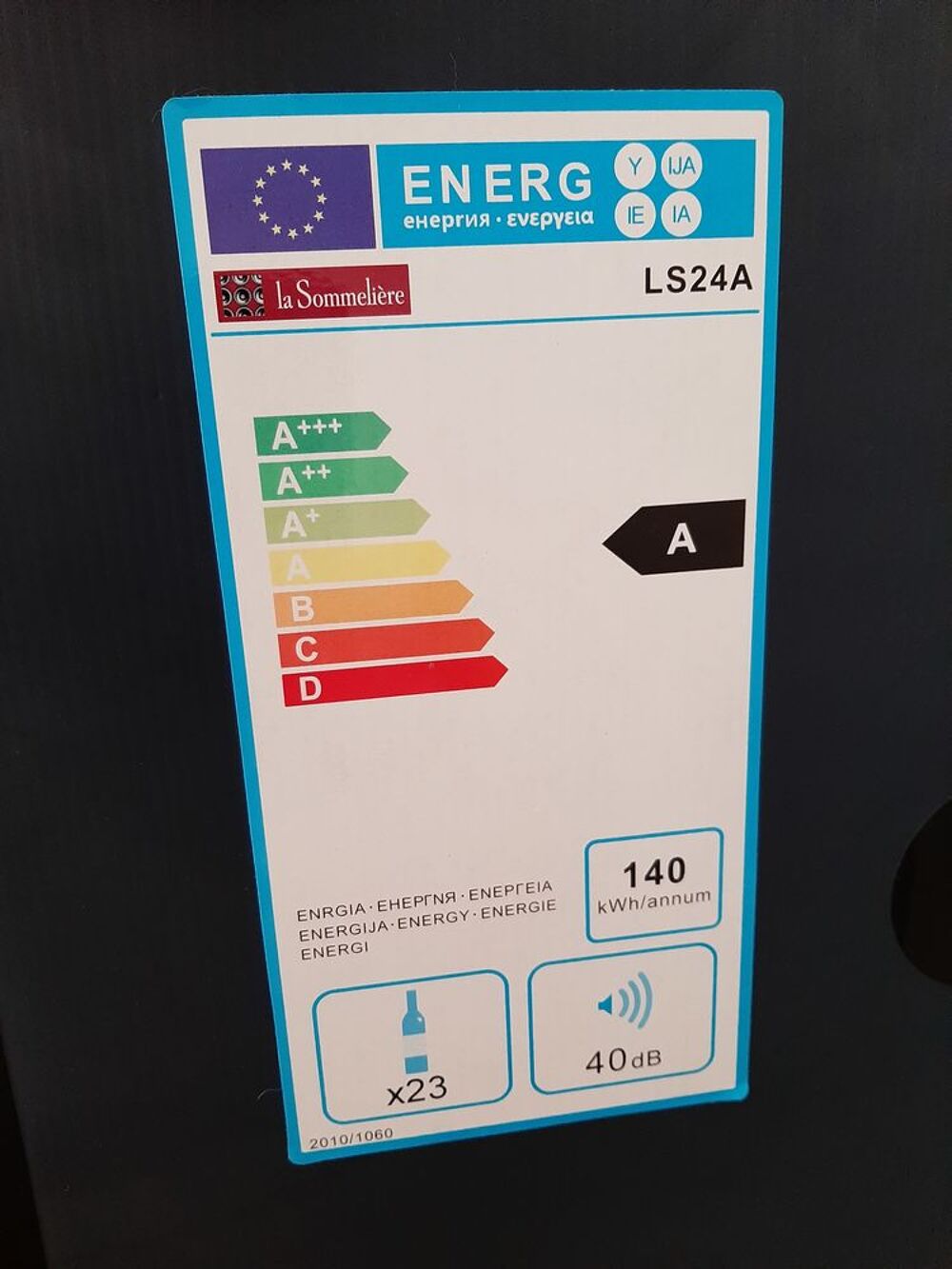 Cave &agrave; vin La Sommeli&egrave;re Electroménager