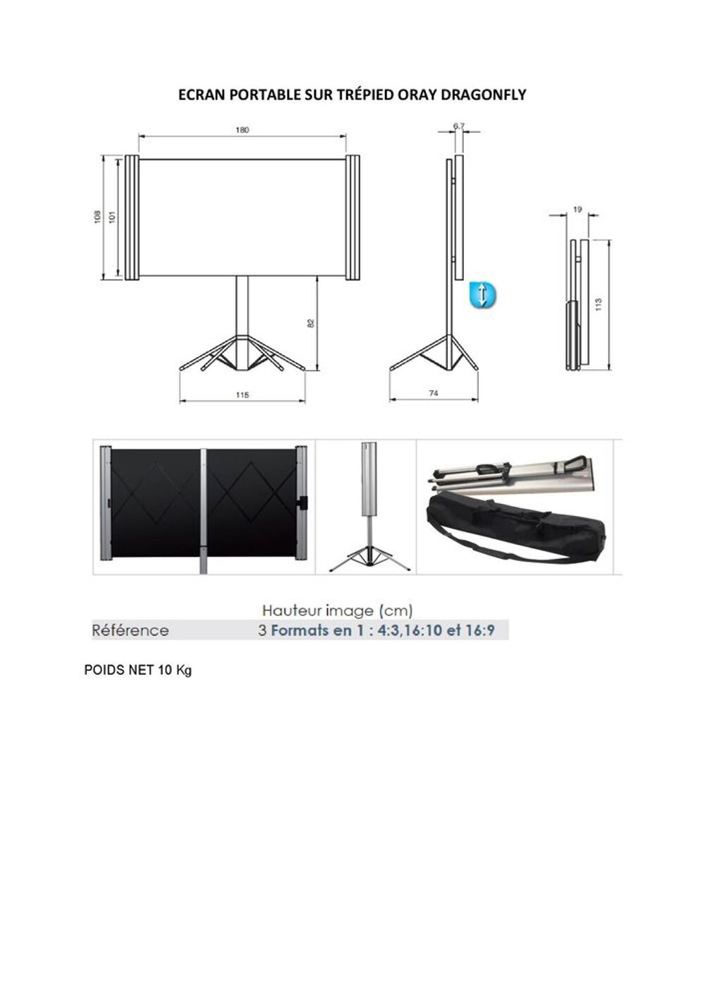 Ecan sur pied Audio et hifi