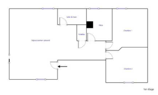  Appartement � louer 3/4 pi�ces 62 m�