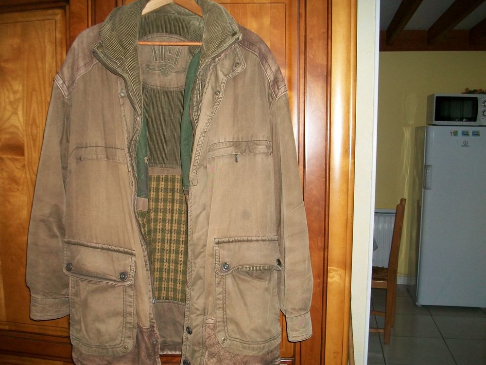 veste longue coton polyester cuir Vêtements