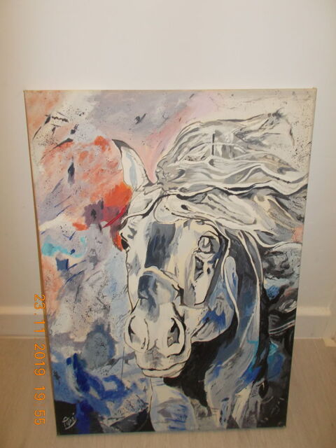 Tableau moderne acrylique sur toile 120 Nieppe (59)