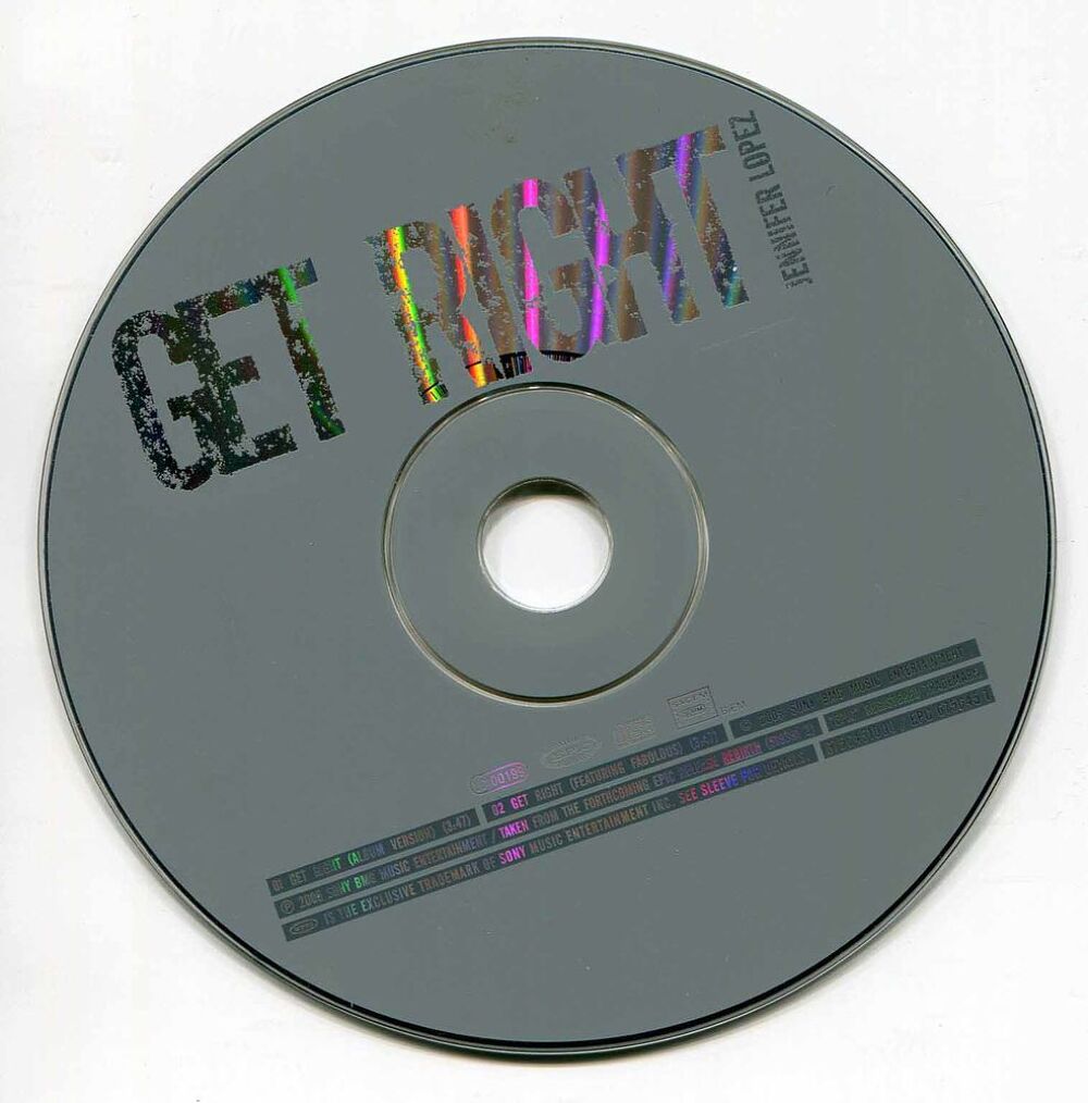 CD, Jennifer Lopez, Get Right CD et vinyles