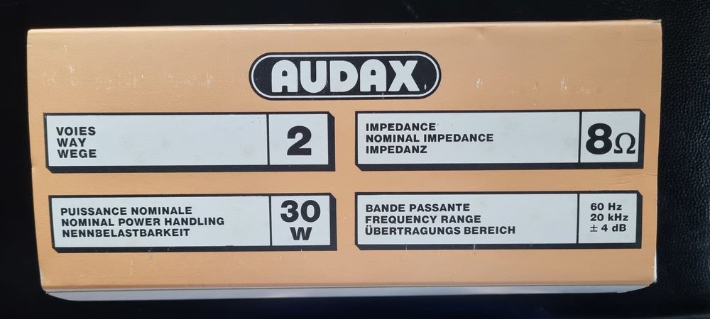 Kit 2 Enceintes AUDAX Audio et hifi