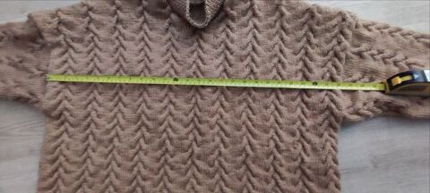 Tricot mixte fait main en laine d'Alpaga �pais et chaud  80 Orange (84)