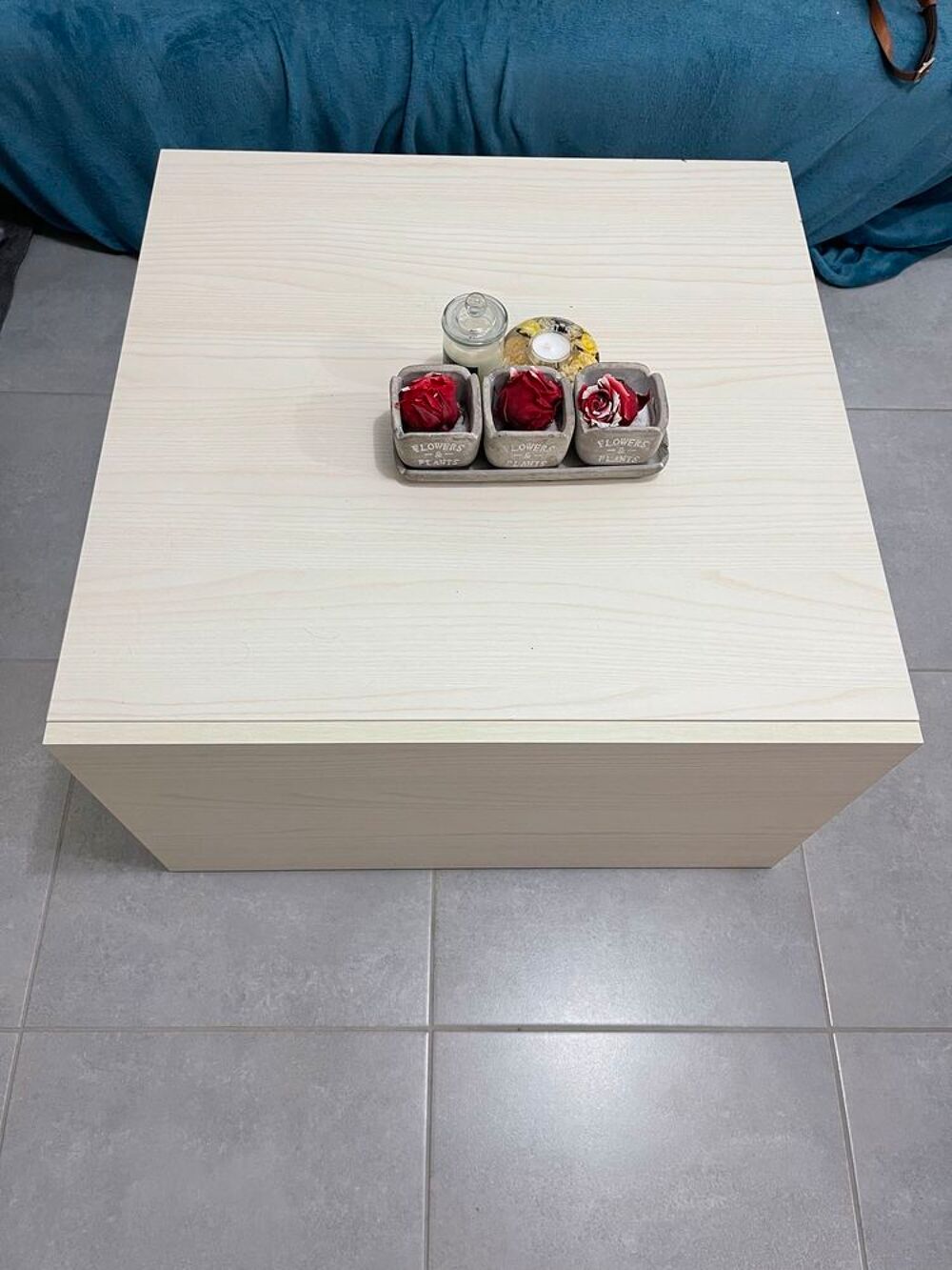 ensemble table basse et meuble t&eacute;l&eacute; &agrave; tiroir Meubles