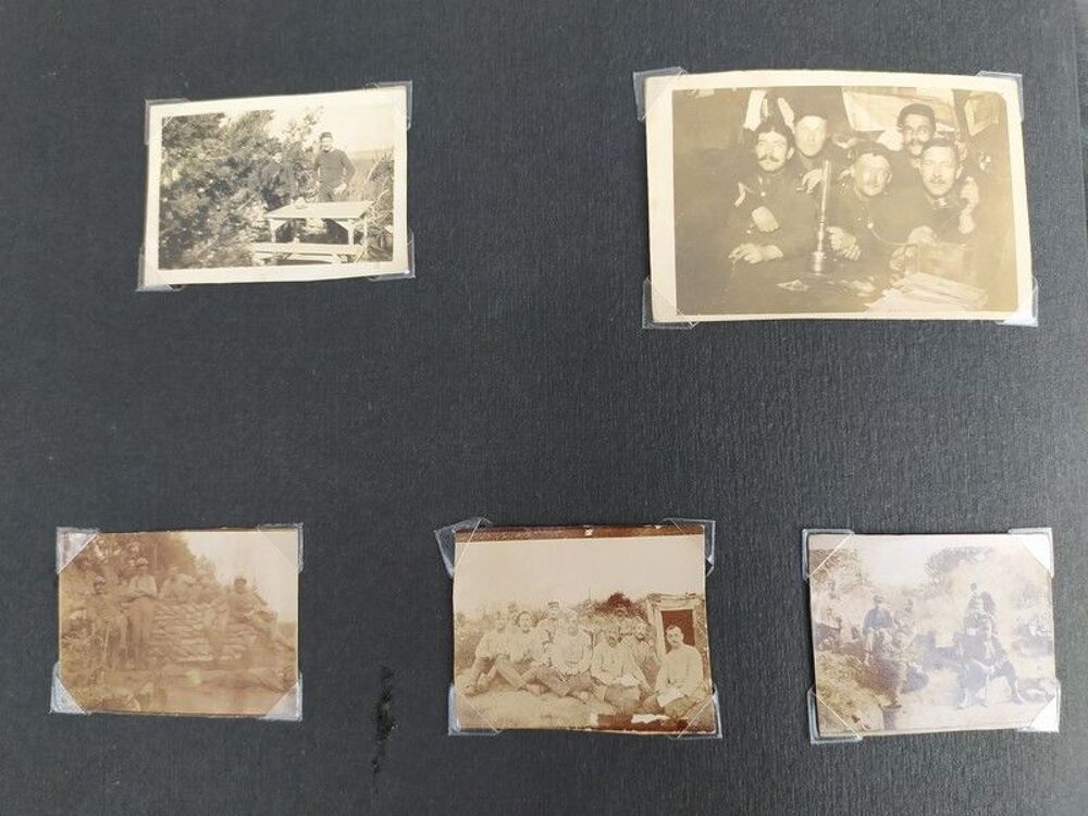 Album Photographie Poilu Artillerie Front Tranch&eacute;e 14-18 WW1 