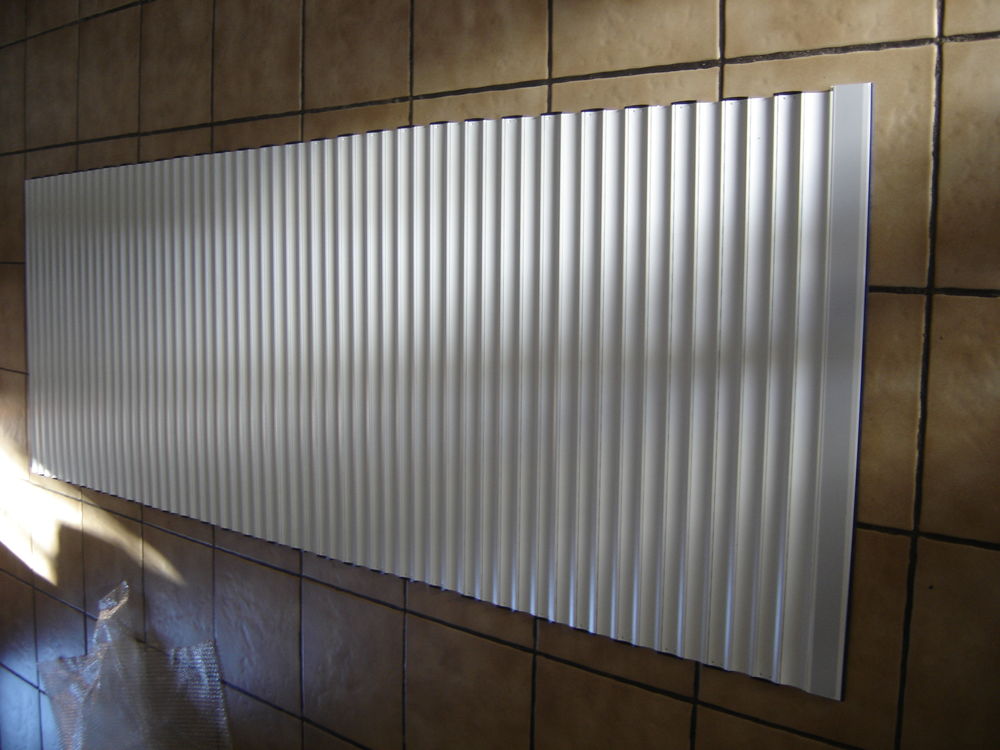 Tablier de volet roulant blanc alluminium isol&eacute; NEUF 845 x 2 Bricolage