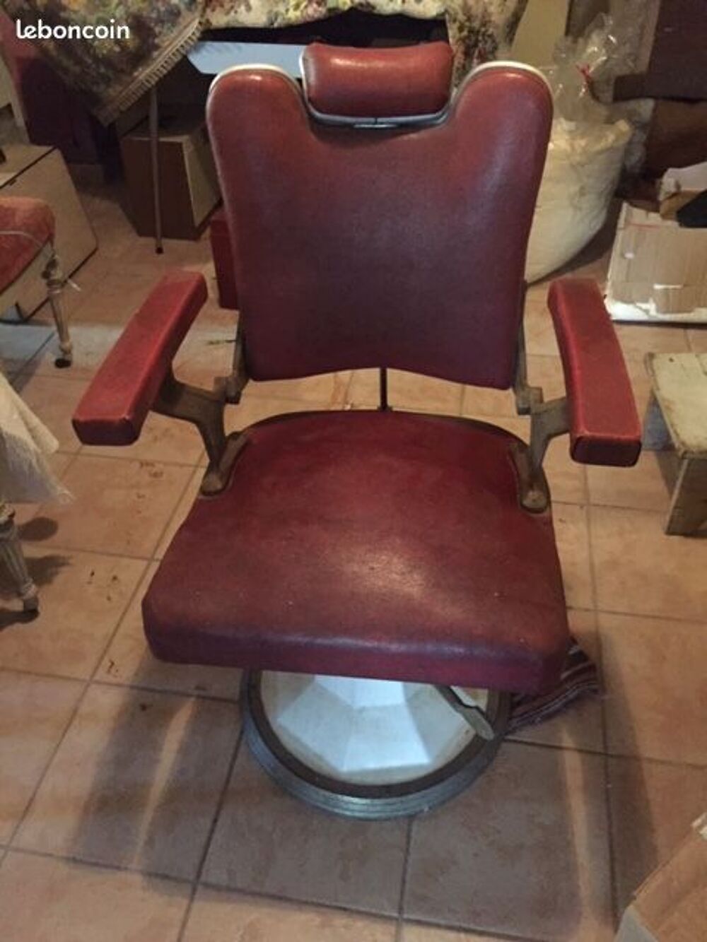 fauteuil ancien de barbier Décoration