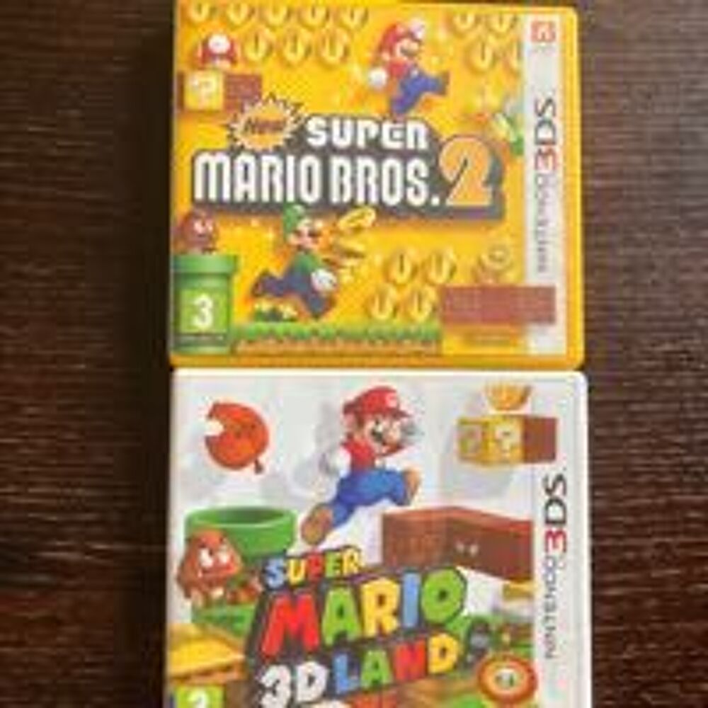2 jeux Nintendo 3DS Super Mario Consoles et jeux vidéos