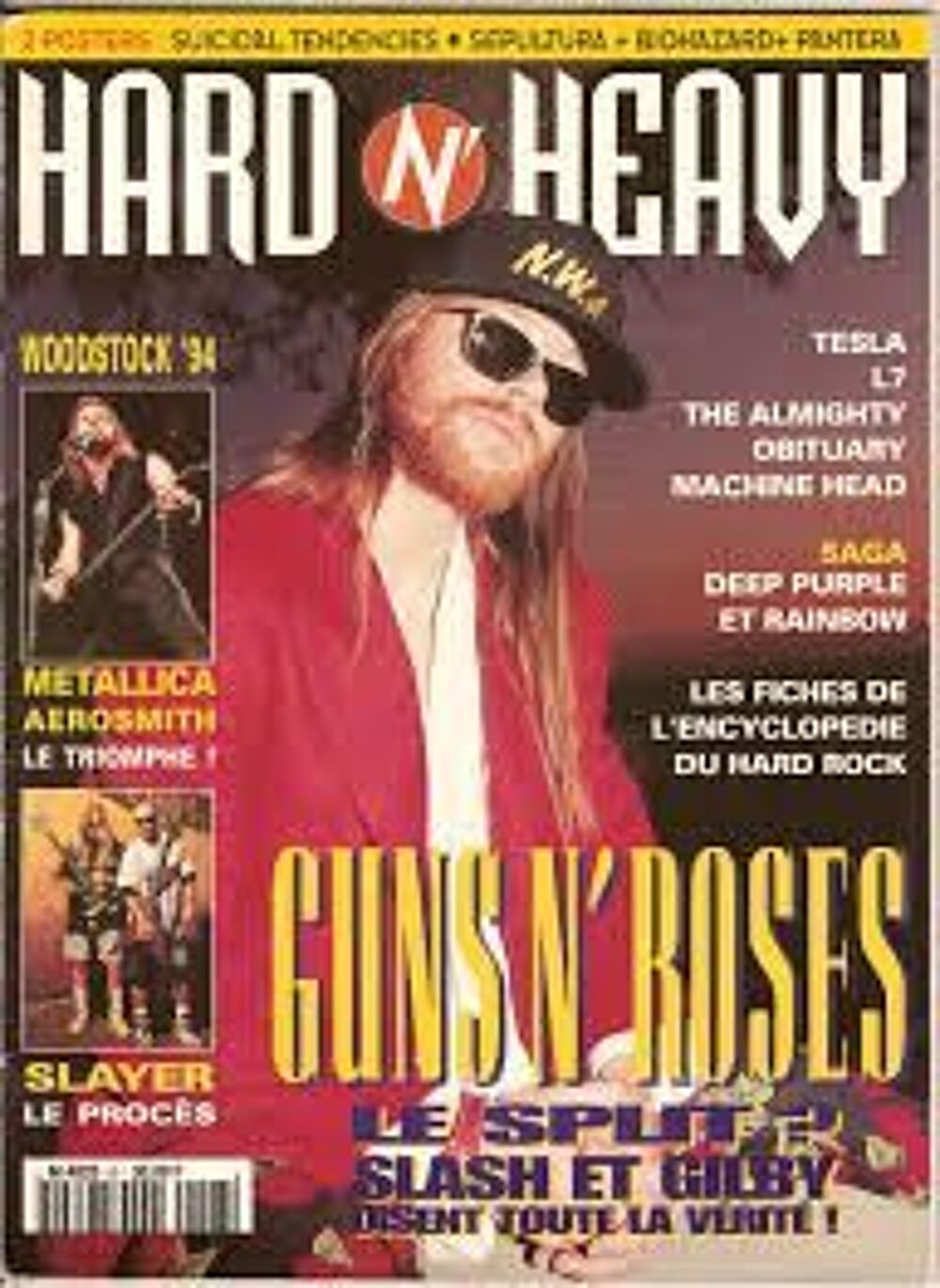 Magazine Hard n' heavy 6 , 9 et 13 Livres et BD