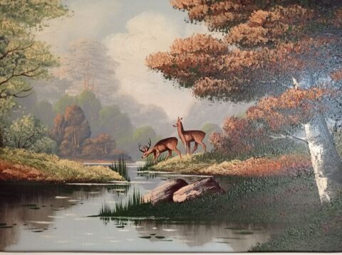 TABLEAU FORTIER ( BICHES EN SOUS BOIS) 50 Palaiseau (91)