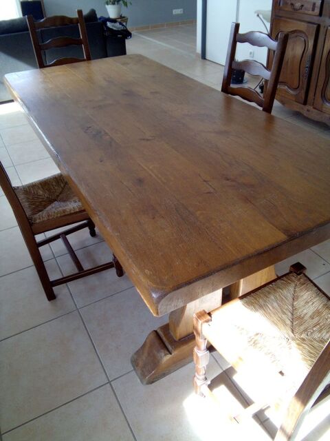 Propose table en bois brut 550 Beauvoisin (30)