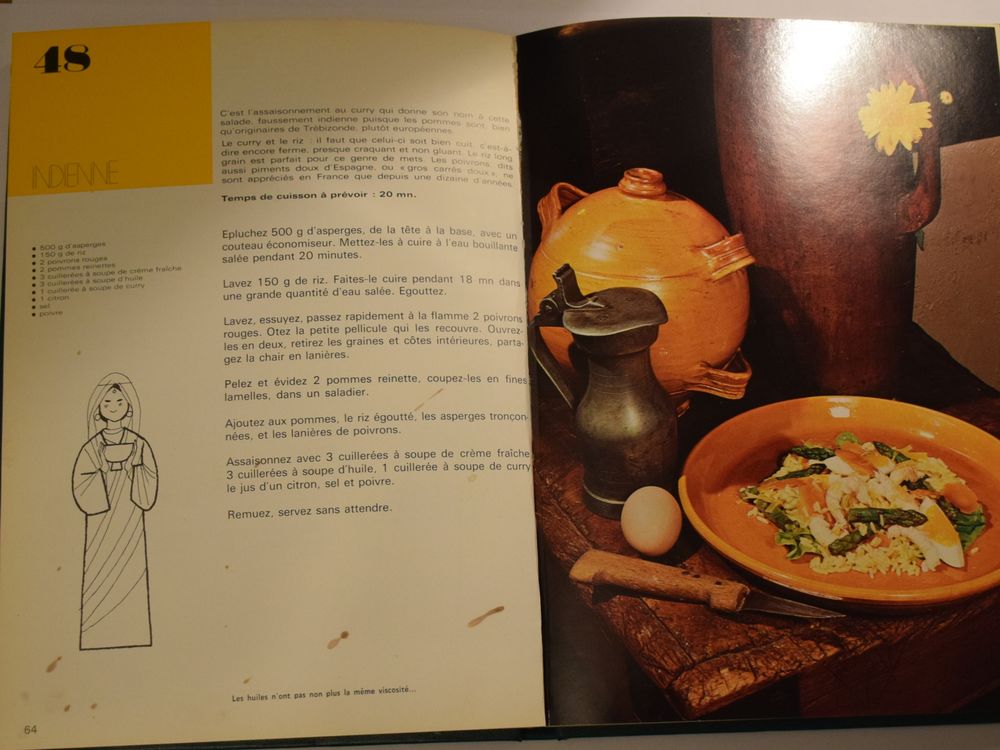 101 Recettes - Les Salades de C&eacute;line Vence - 1972 Cuisine