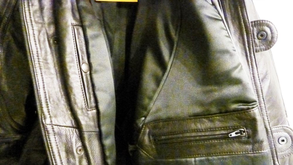Blouson Homme Hiver cuir d'agneau NEUF Vêtements