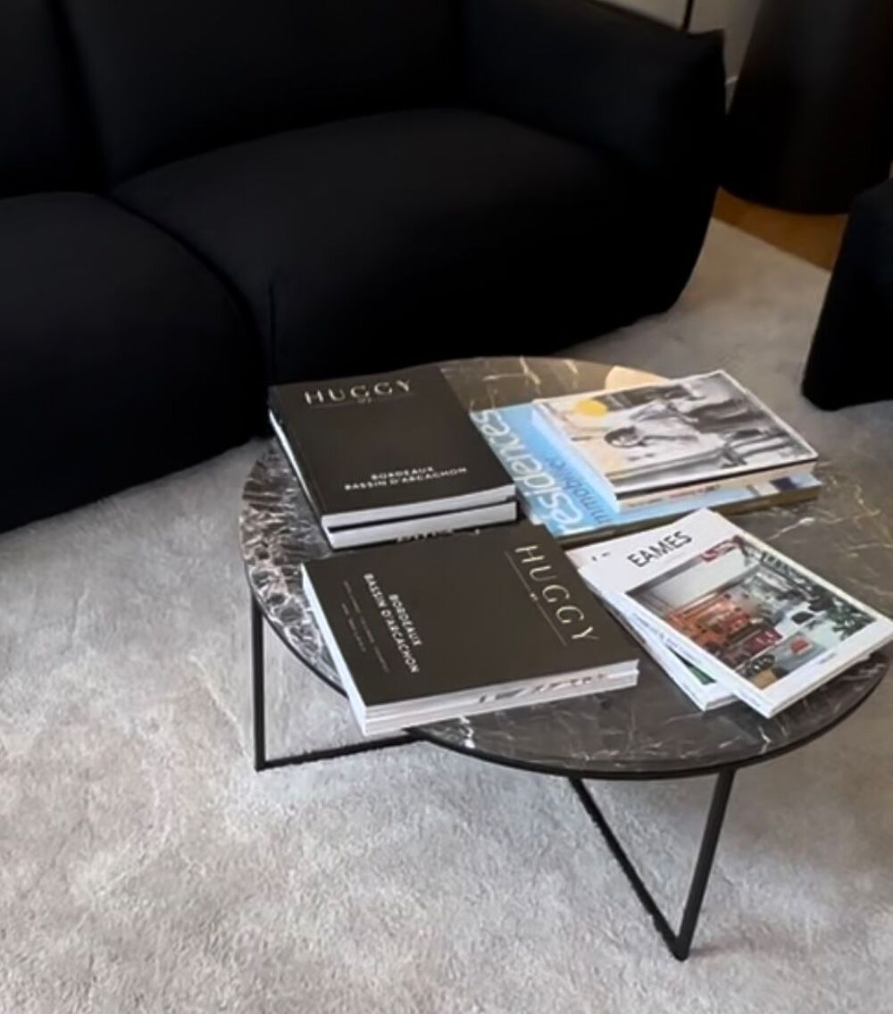 TABLE BASSE NOIRE MARBRE Meubles