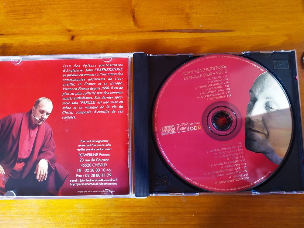 CD John Featherstone &eacute;vangile 2000 volume 2 CD et vinyles