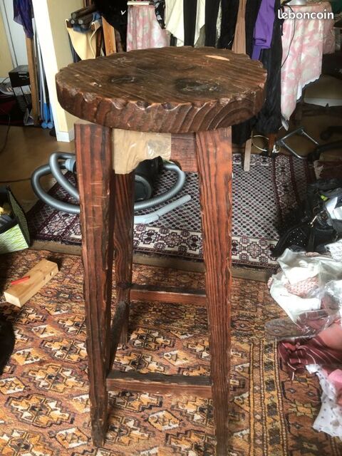 Chaise de bar en chêne vintage 30 Ivry-sur-Seine (94)