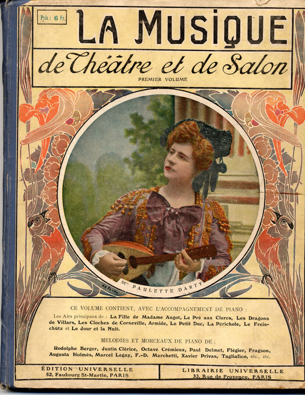 ALBUM RELIE La MUSIQUE de THEATRE et de SALON Instruments de musique