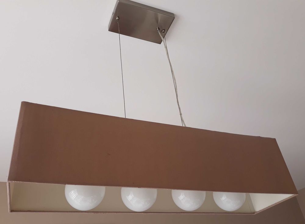 Suspension rectangulaire couleur mastic Décoration