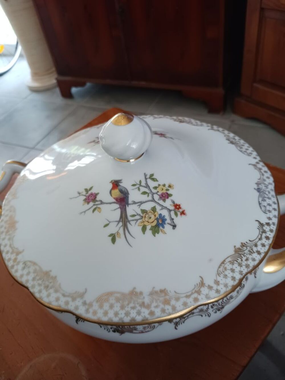 SOUPI&Egrave;RE EN PORCELAINE DE LIMOGES Cuisine