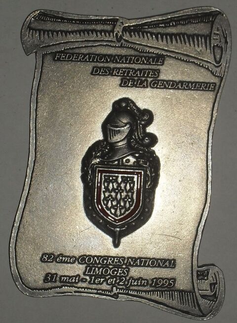 Plaque de la fdration des retraits de la Gendarmerie 1 Montreuil (93)