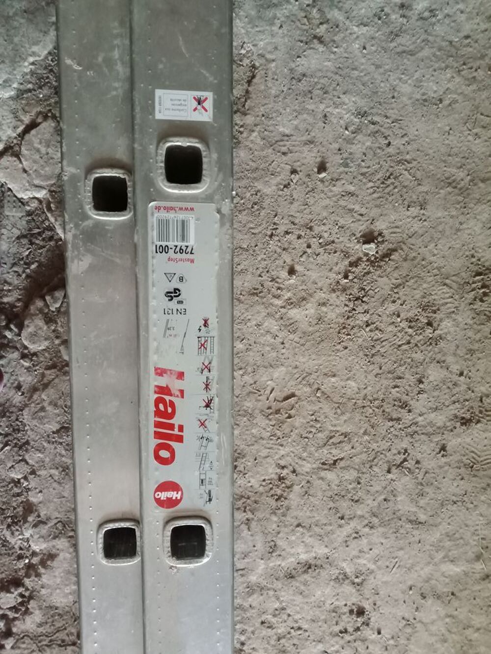 ECHELLE double Aluminium 2 plans 6,80m - marque HAILO Bricolage