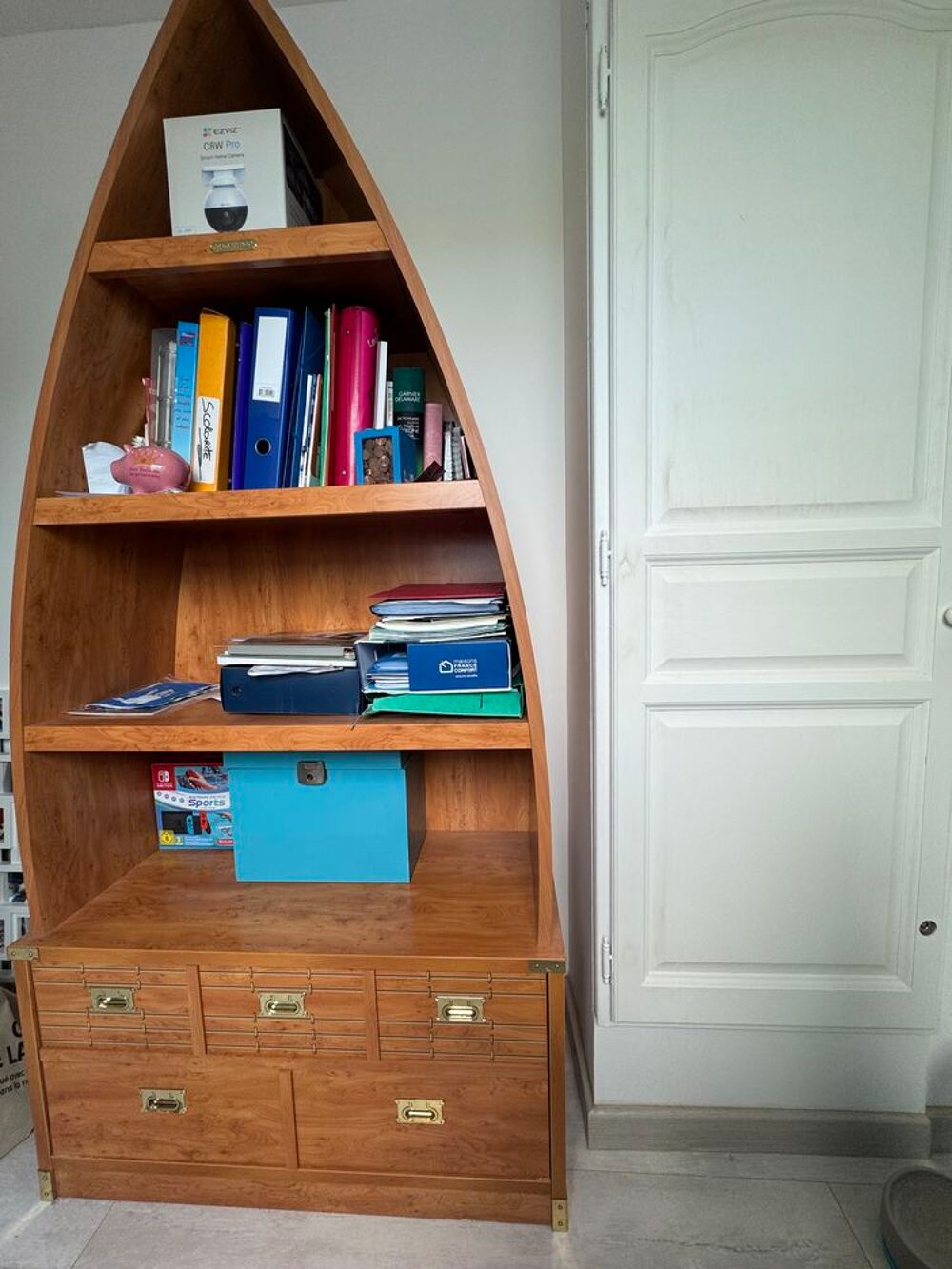 Chambre compl&egrave;te : Lit superpos&eacute; 1 place + bureau + meuble bateau €" Marque Gautier €" Tr&egrave;s bon &eacute;tat Mobilier enfants