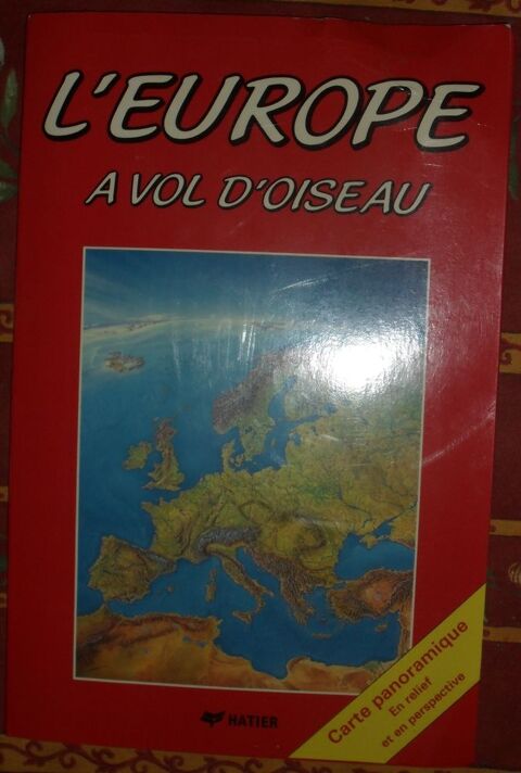 Poster l'Europe � vol d'oiseau des Editions Hatier 20 Montreuil (93)