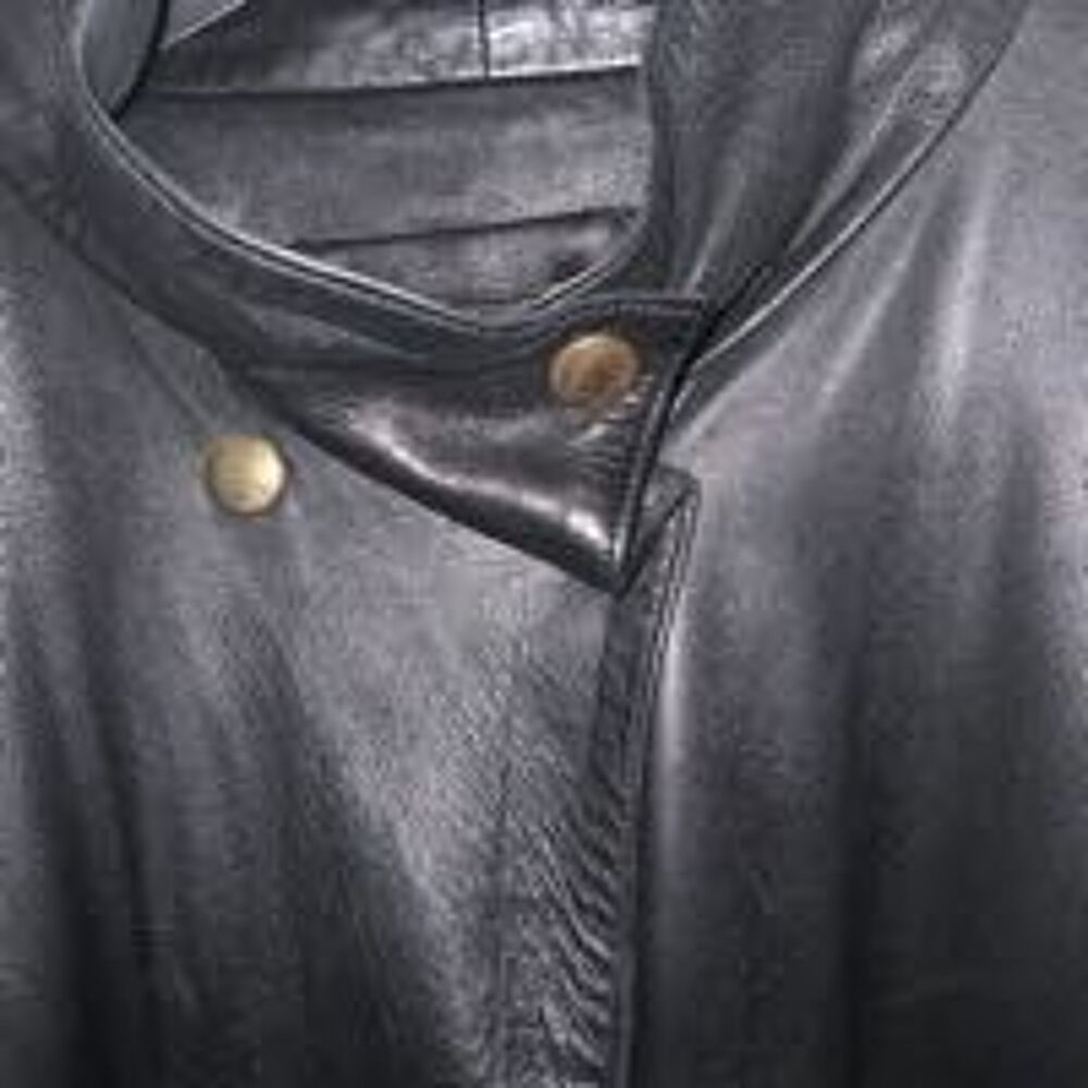 BLOUSON CUIR femme tr&egrave;s souple noir(ou jeune homme ) SPORT T.42 Vêtements